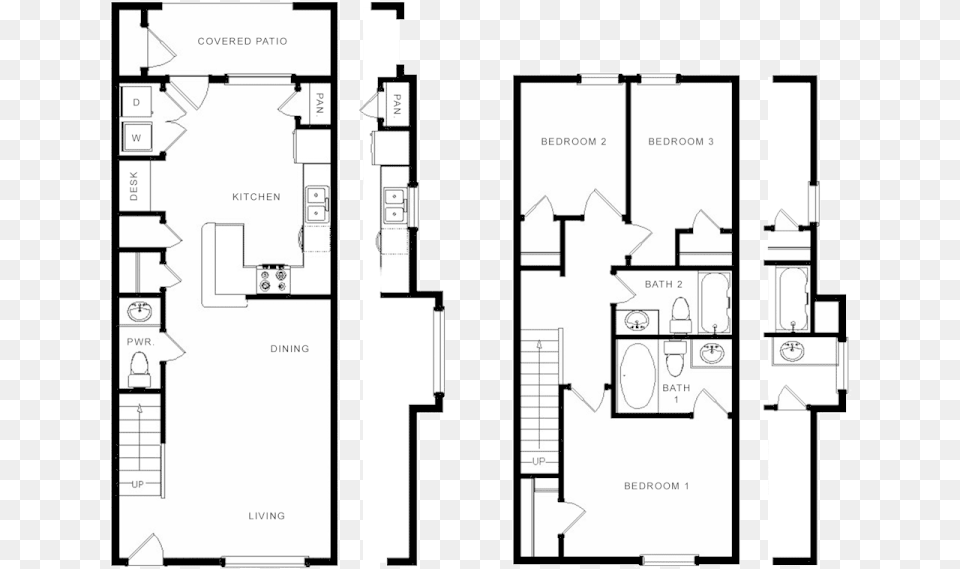 Oak Tree Townhomes Floor Plan, Chart, Diagram, Floor Plan, Plot Free Transparent Png