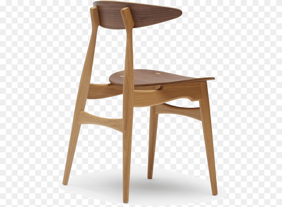 Oak Walnut Furniture Image Ch33 Carl Hansen, Chair, Plywood, Wood Free Transparent Png