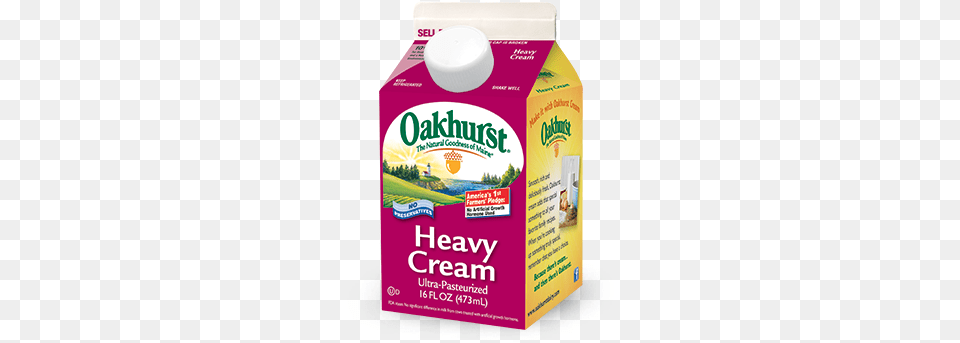 Oakhurst Fat Free Half 1 Pint, Beverage, Milk, Food, Ketchup Png Image