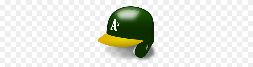Oakland Athletics Helmet, Clothing, Hardhat, Batting Helmet, People Free Png Download