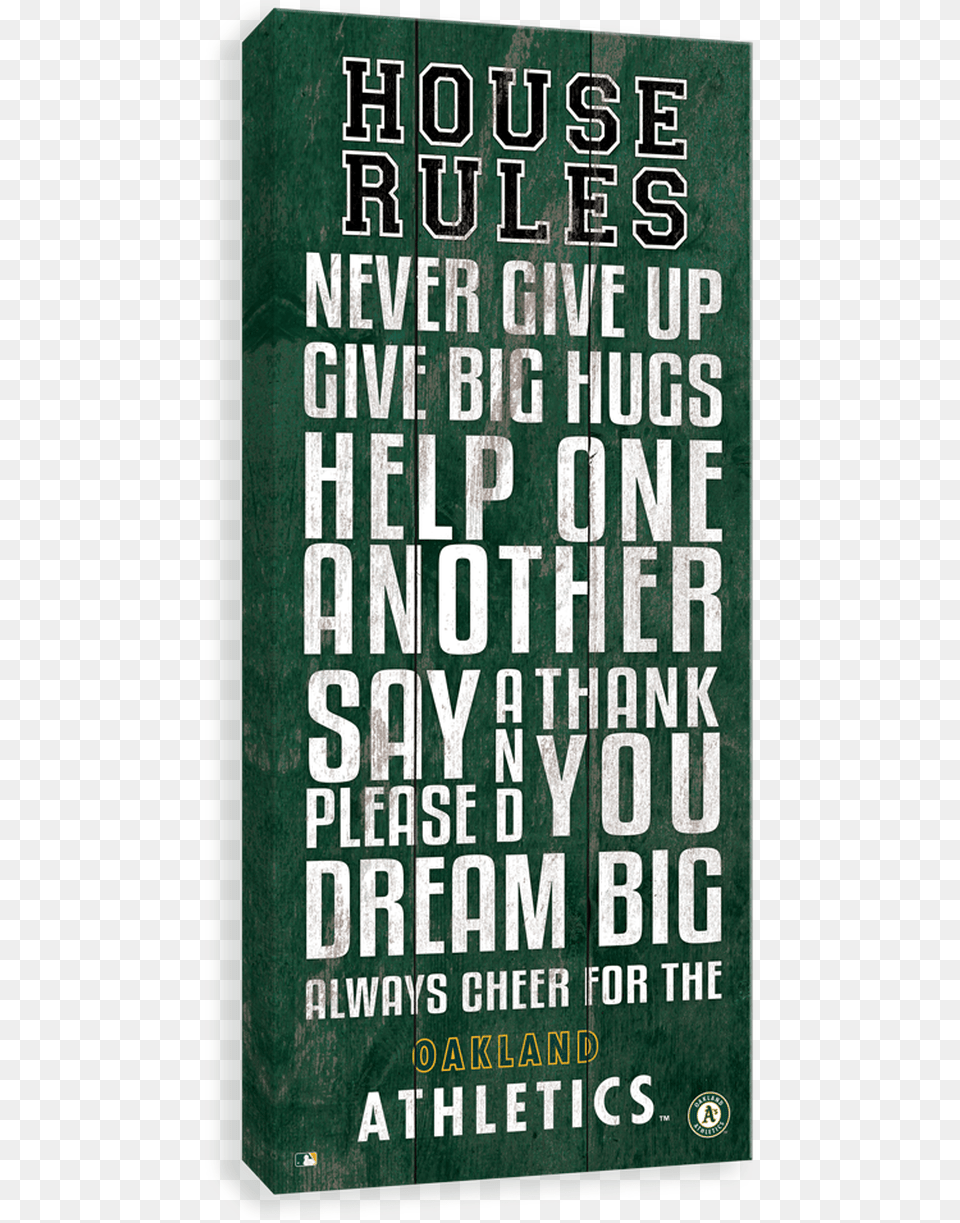 Oakland Athletics House Rules Printing, Advertisement, Book, Poster, Publication Free Png