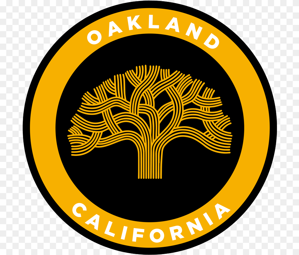 Oakland Oak Tree Drawing, Logo, Emblem, Symbol, Badge Free Transparent Png