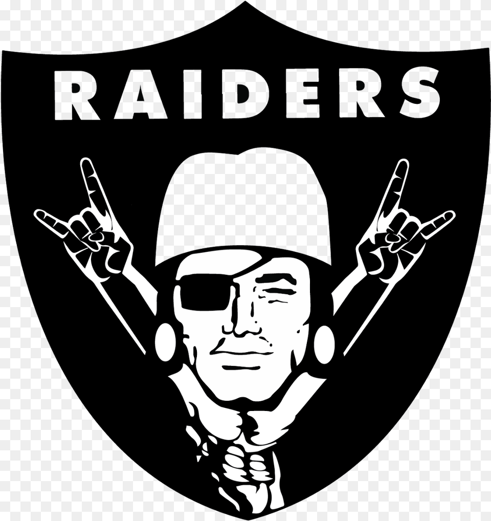 Oakland Raiders Dallas Cowboys And Oakland Raiders, Stencil, Adult, Male, Man Png Image
