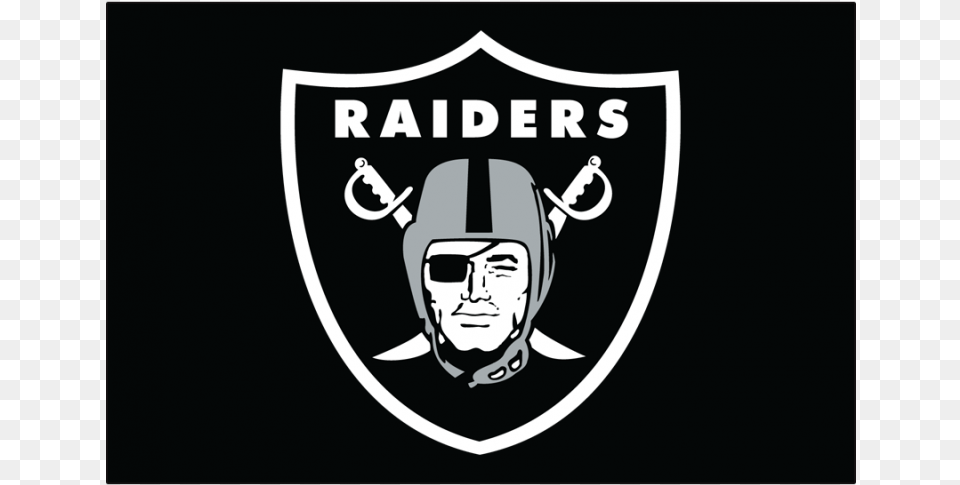Oakland Raiders Iron On Stickers And Peel Off Decals Oakland Raiders, Logo, Adult, Face, Head Png Image
