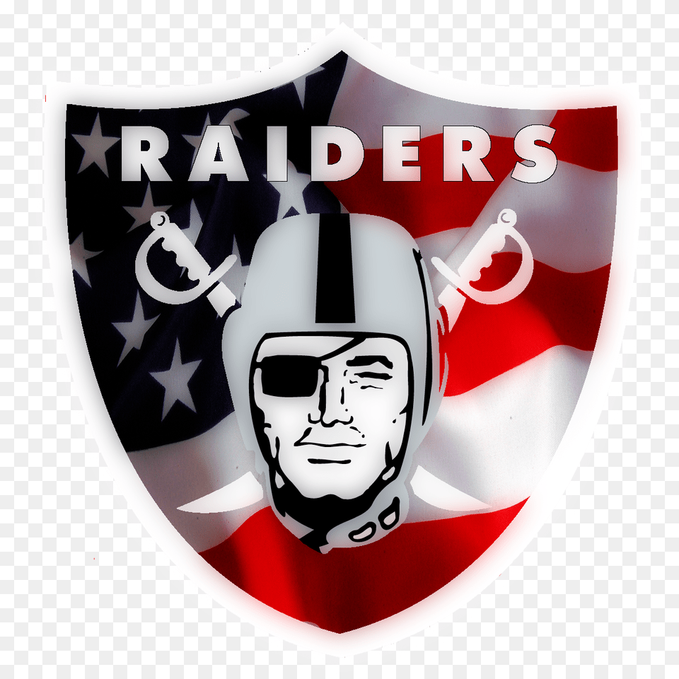 Oakland Raiders Logo Football Logo Oakland Raiders, Armor, Face, Head, Person Png Image