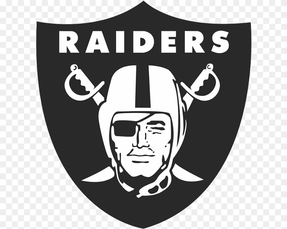 Oakland Raiders Logo Wallpapers Wallpaper Cave Oakland Raiders, Stencil, Face, Head, Person Free Png Download