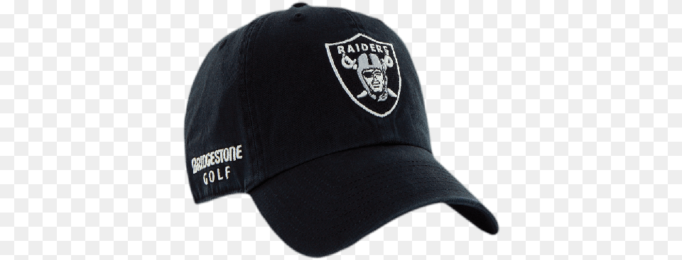 Oakland Raiders Nfl Logo Bridgestone Golf Hat Cap Baseball Cap, Baseball Cap, Clothing Free Transparent Png