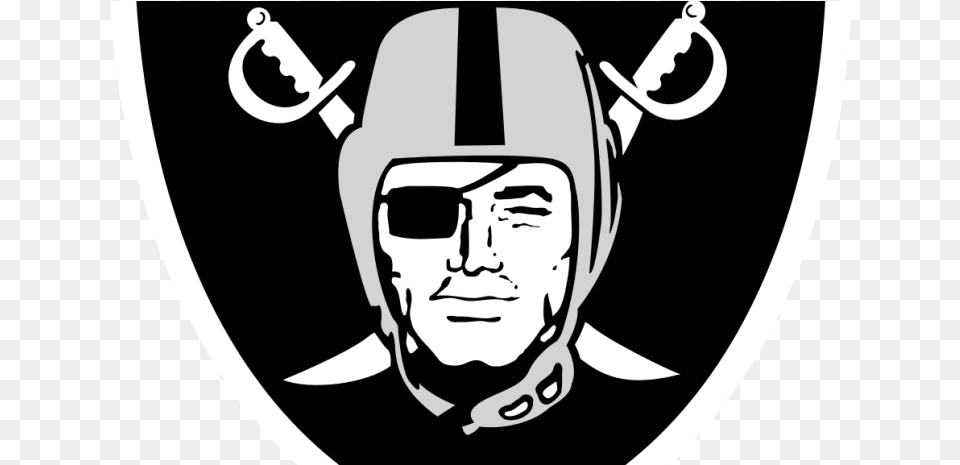 Oakland Raiders Oakland Raiders Small Logo, Stencil, Adult, Face, Head Free Png