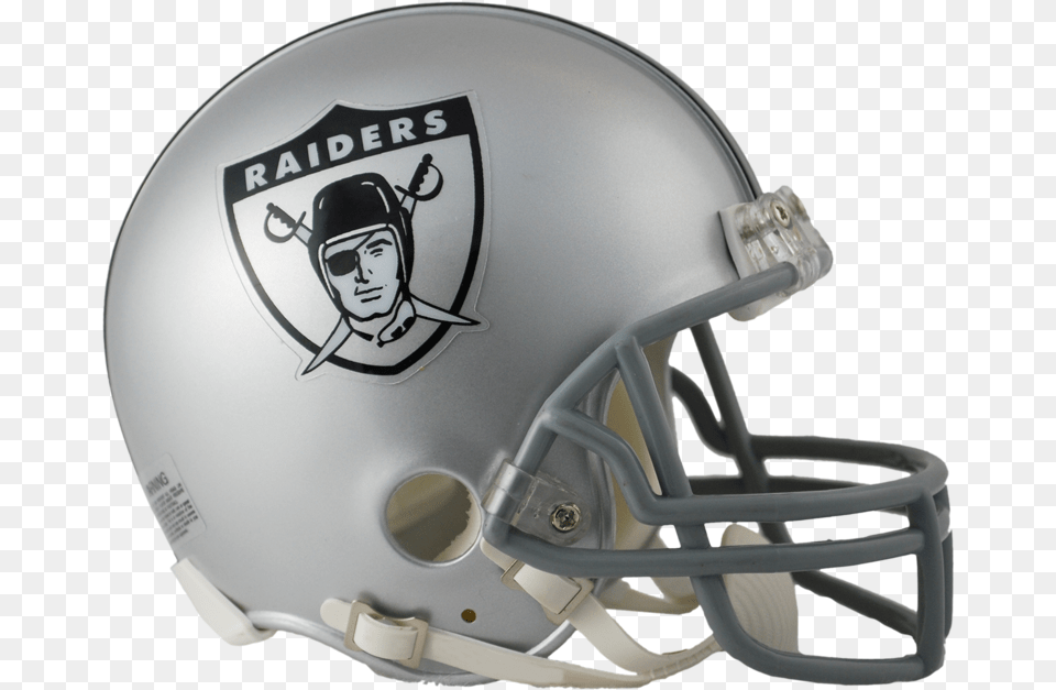 Oakland Raiders Vsr4 Mini Throwback Helmet Oakland Raider Helmets, American Football, Football, Football Helmet, Sport Free Transparent Png