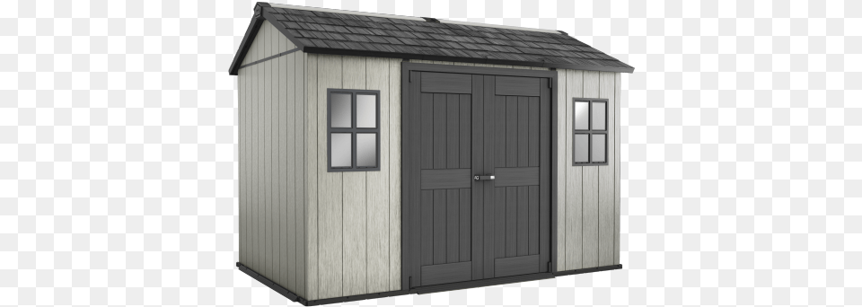 Oakland1175 01 Keter Oakland 1175 Garden Shed, Architecture, Rural, Outdoors, Nature Png Image
