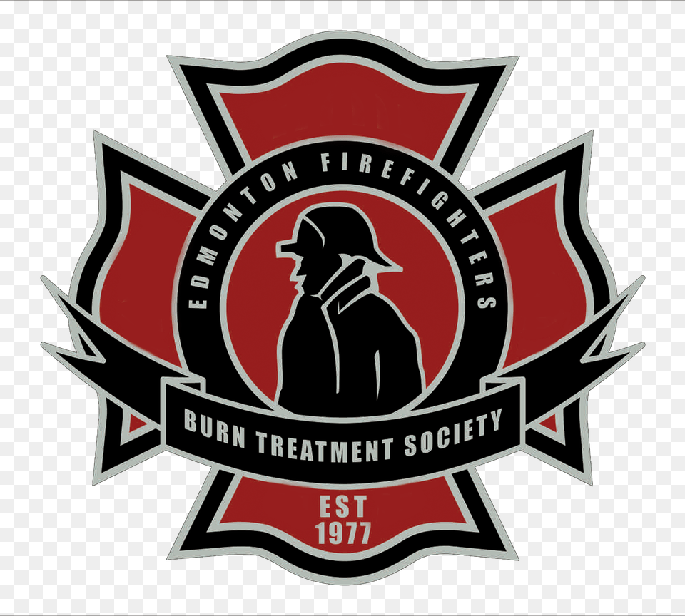 Oakley Logo Transparent Edmonton Fire Fighters Burn Edmonton Firefighters Burn Treatment Society, Emblem, Symbol, Person, Badge Free Png Download