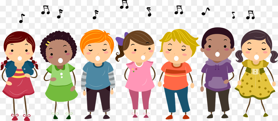 Oakman School News Choir Kids Singing Clipart, Art, Baby, Person, People Free Png Download