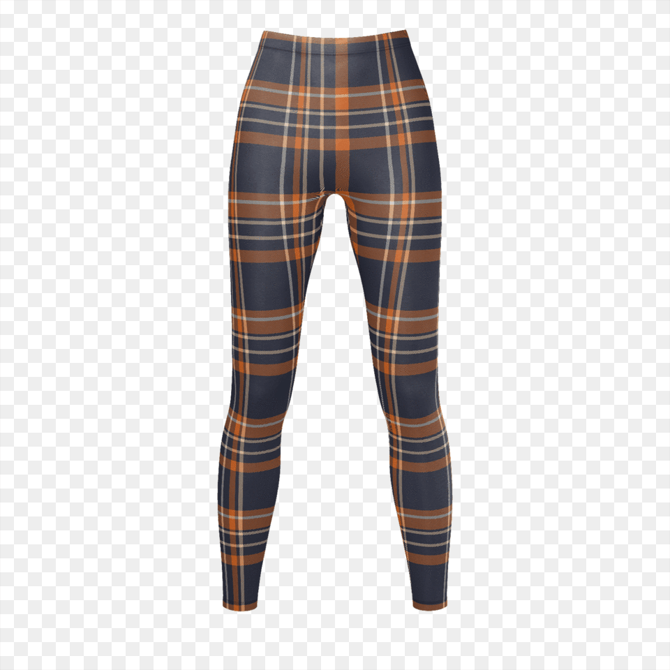Oange Checkered Pattern Leggings Tartan, Clothing, Pants, Hosiery, Tights Png Image
