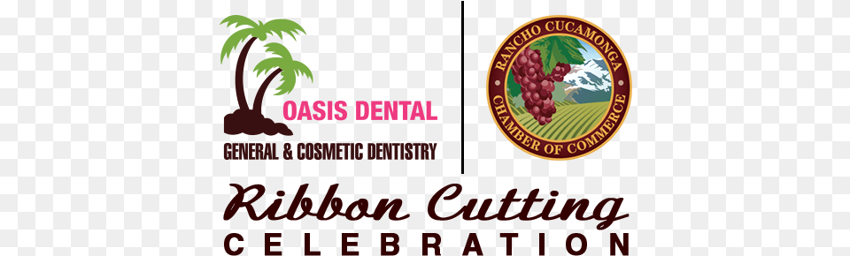 Oasis Dental Ribbon Cutting Rancho Cucamonga Chamber Oasis Dental, Food, Produce, Plant, Fruit Free Transparent Png