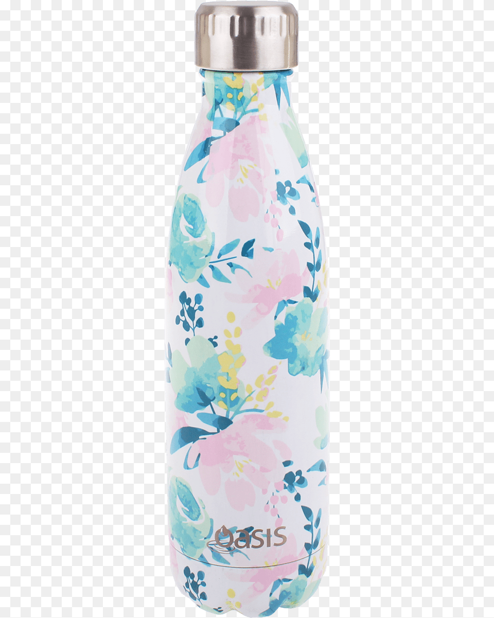 Oasis Ss Insulated Drink Bottle 500ml Floral Lust Water Bottle, Jar, Water Bottle Png Image