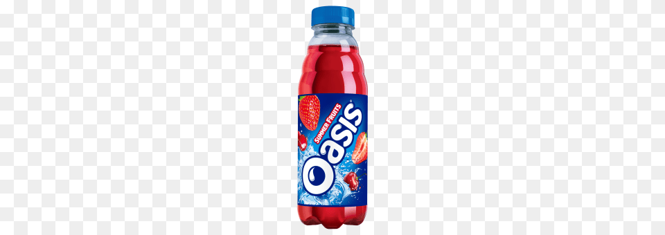 Oasis Summerfruits Plastic Bottles X Halls Of Kendal, Food, Ketchup, Beverage, Bottle Free Transparent Png