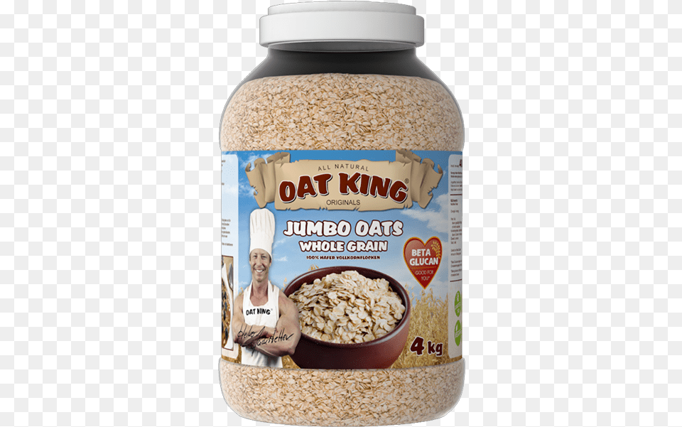 Oat Oat King Kohlenhydrate Pulver Geschmack, Oatmeal, Breakfast, Food, Jar Png Image