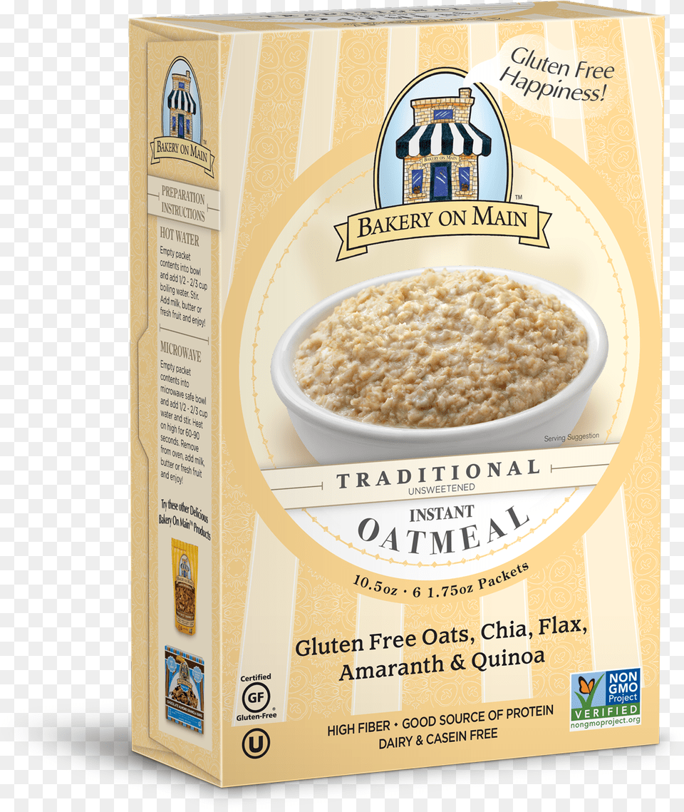 Oatmeal Clipart Rolled Oats Bakery On Main Gluten Instant Oatmeal Variety, Breakfast, Food Free Png Download