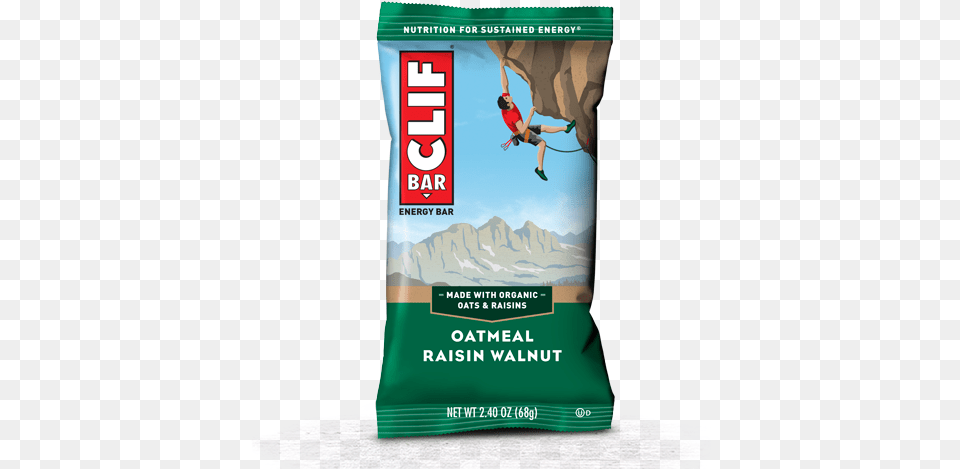 Oatmeal Raisin Walnut Packaging Clif Peanut Butter Banana, Boy, Child, Male, Person Free Transparent Png