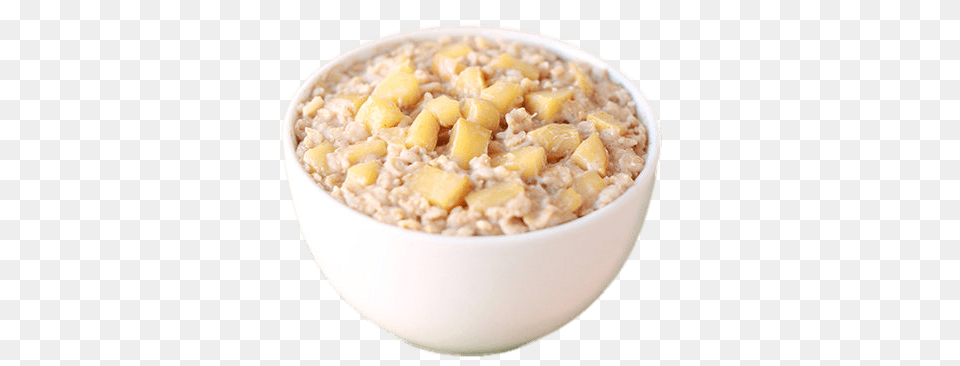 Oatmeal With Apple Cubes, Breakfast, Food, Bowl Free Png Download