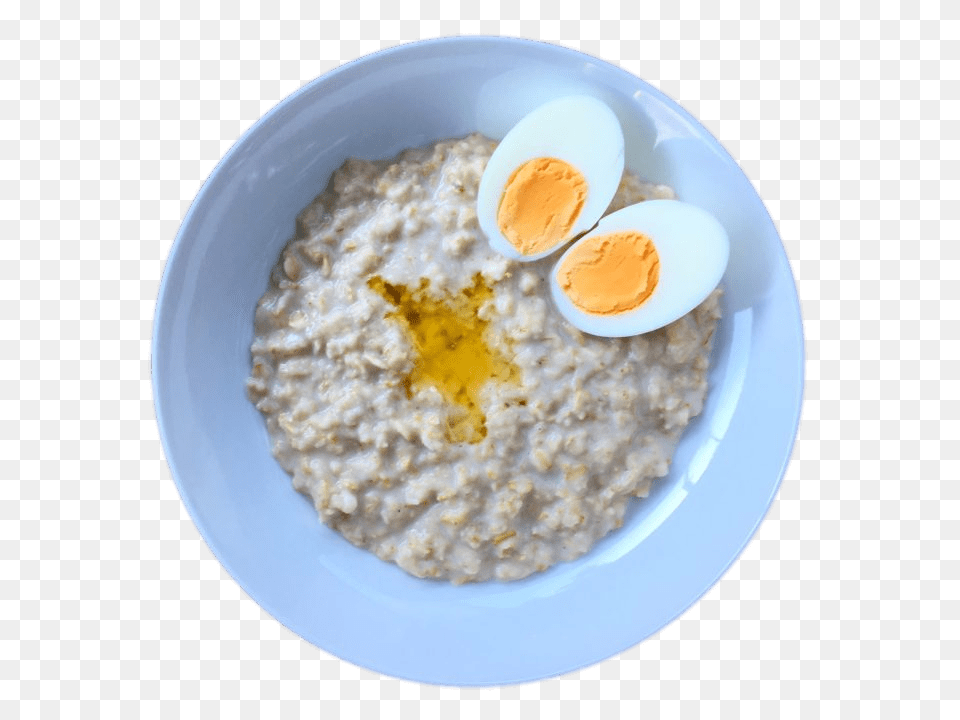 Oatmeal With Hard Boiled Egg, Breakfast, Food, Food Presentation Free Png Download