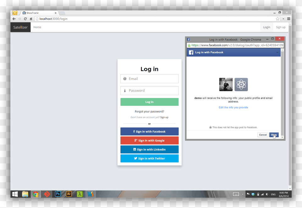Oauth Login Screens, Webpage, File, Person, Screen Free Png