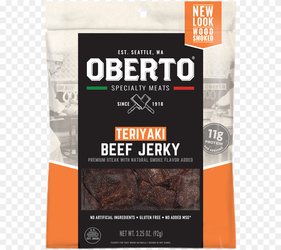 Ob Teriyaki Beef Jerky Us Beef Jerky Brands, Advertisement, Poster, Sweets, Food Png