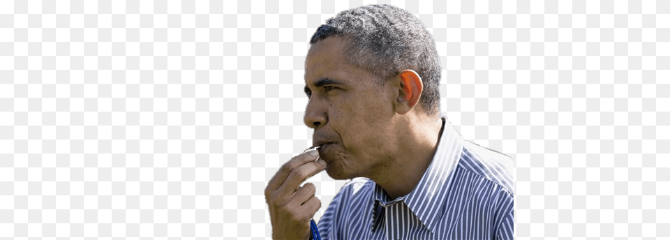 Obama Blowing Whistle, Face, Head, Person, Adult Free Transparent Png