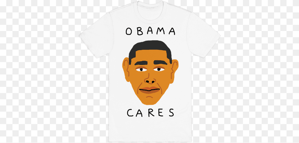 Obama Cares Mens T Shirt Succulent Cactus T Shirt, Clothing, T-shirt, Face, Head Free Transparent Png