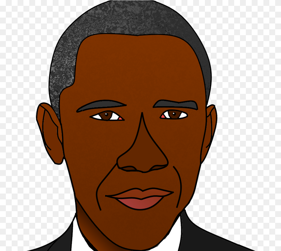 Obama Cartoon For Download On Mbtskoudsalg Cartoon, Face, Head, Person, Photography Free Transparent Png