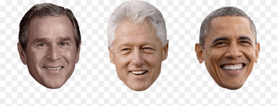 Obama Face Transparent Background, Head, Person, Happy, Adult Free Png Download