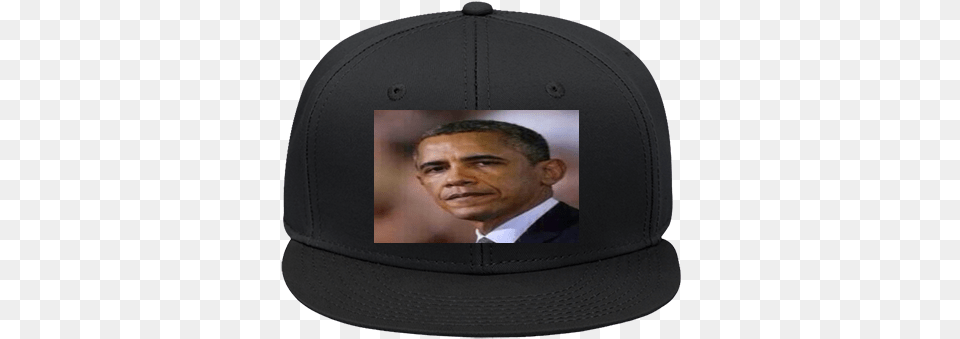 Obama Hat Snap Back Flat Bill For Adult, Baseball Cap, Cap, Clothing, Man Png