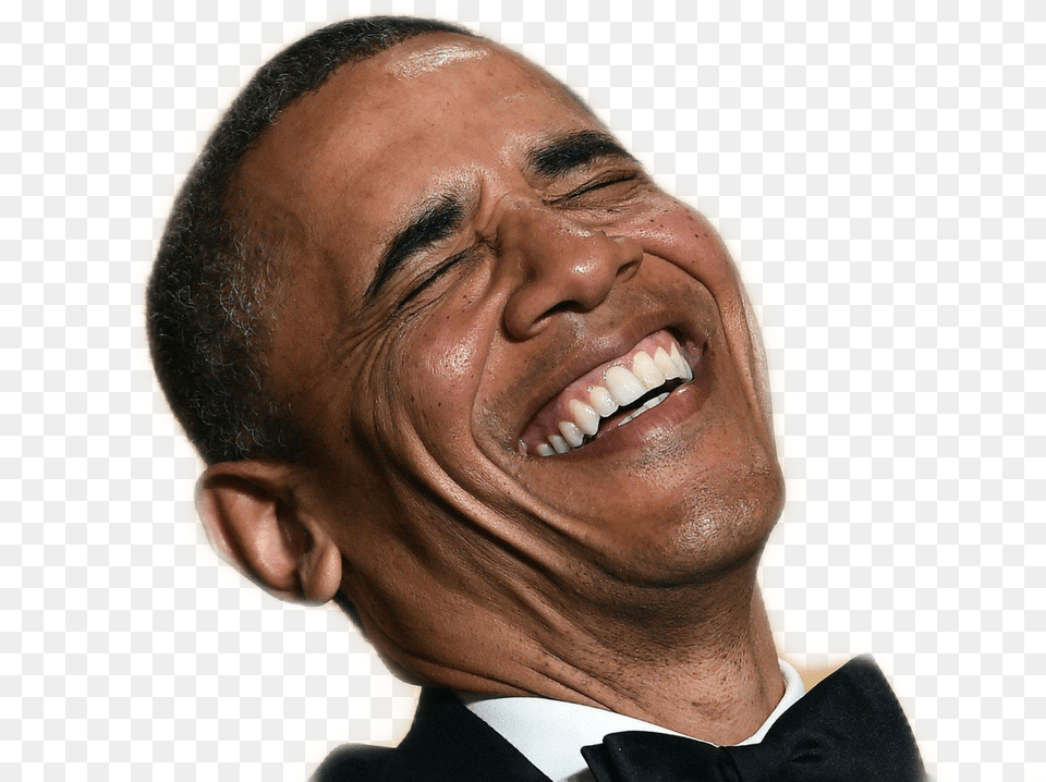 Obama Laugh Obama Laugh, Face, Happy, Head, Laughing Free Png Download