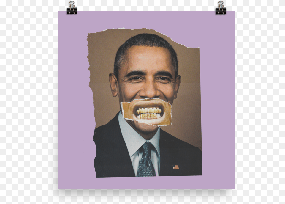 Obama Poster Barack Obama, Male, Adult, Body Part, Teeth Free Png Download