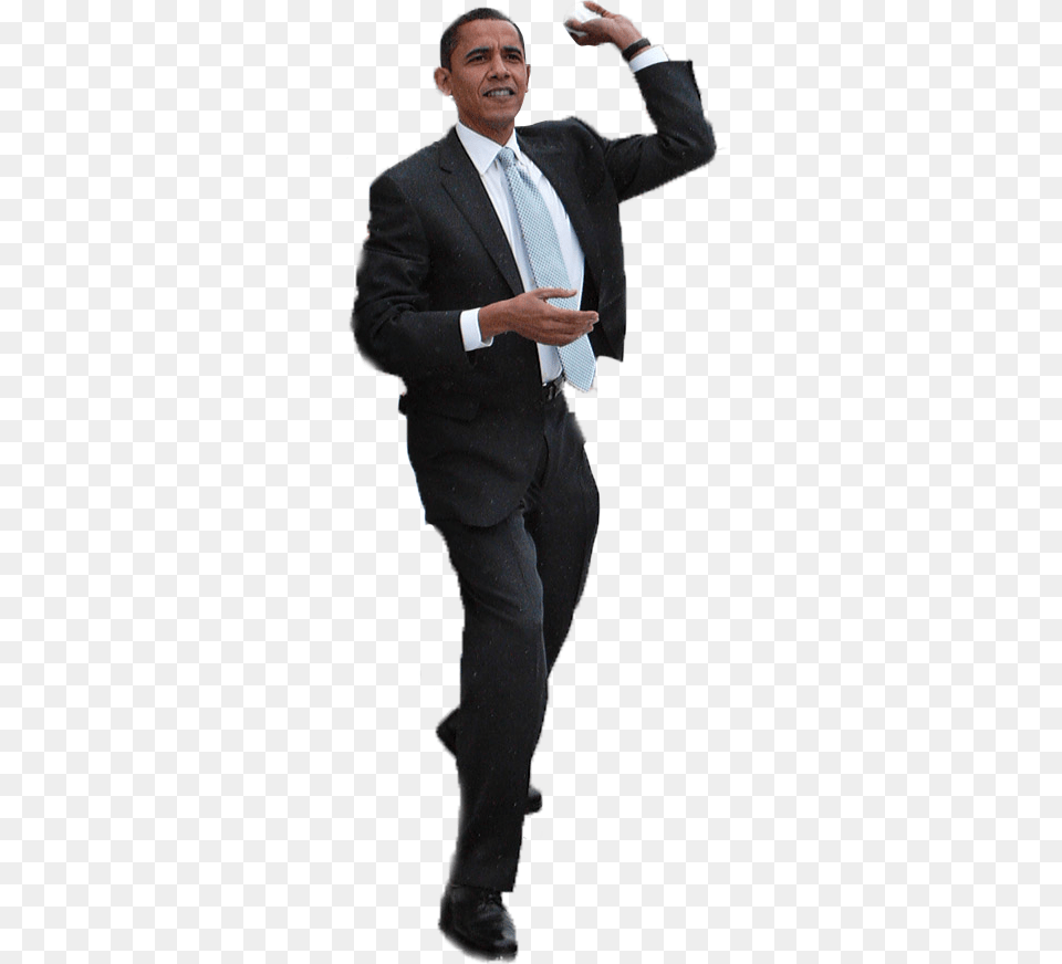 Obama Transparent Standing Obama Transparent, Accessories, Jacket, Formal Wear, Suit Png Image