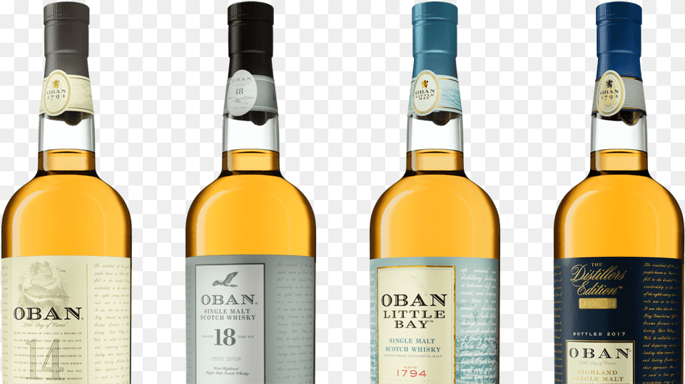 Oban Family Whisky Bottles, Alcohol, Beverage, Liquor, Bottle Free Transparent Png
