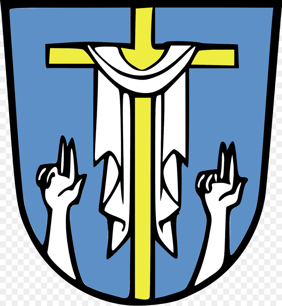 Oberammergau Coat Of Arms Clipart, Armor, Cross, Symbol Png