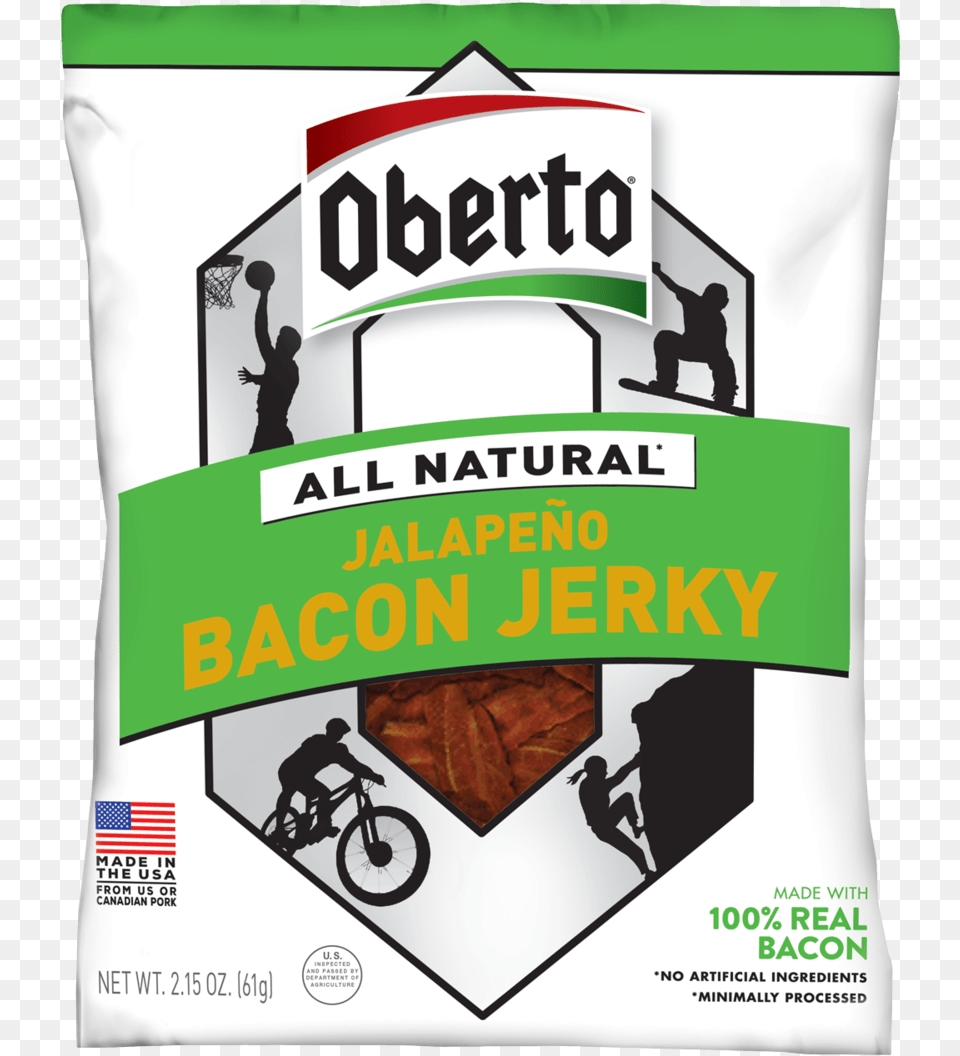 Oberto Jerky, Advertisement, Poster, Adult, Person Free Transparent Png