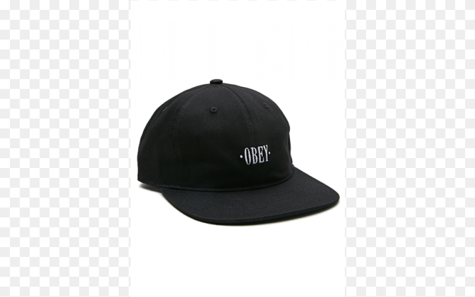 Obey 6 Panel Baseline Black Hat, Baseball Cap, Cap, Clothing Free Transparent Png