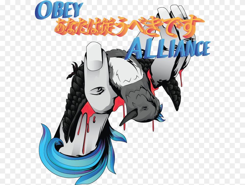 Obey Alliance Logo Illustration, Publication, Book, Comics, Graphics Png Image