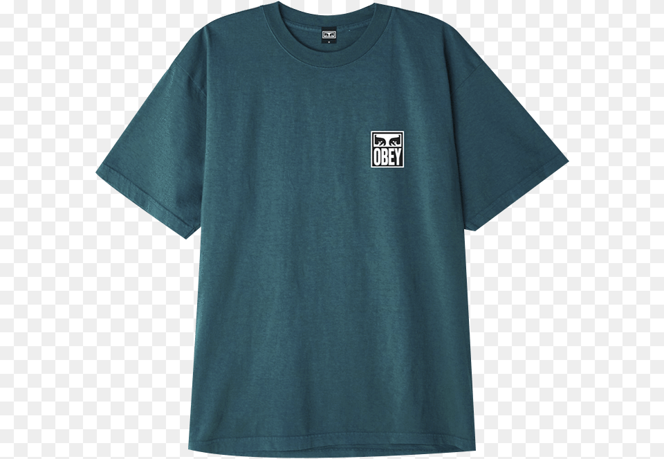 Obey Eyes Icon 2 Eucalyptus Short Sleeve, Clothing, T-shirt, Shirt Png