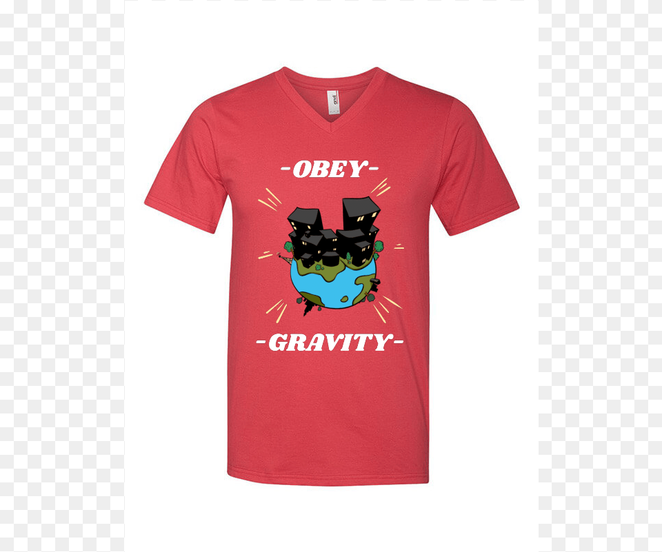 Obey Gravity Shirt, Clothing, T-shirt Png