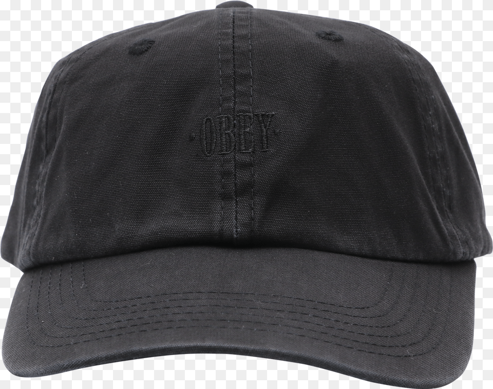 Obey Lemont 6 Panel Black Yeah Hat, Baseball Cap, Cap, Clothing Png Image