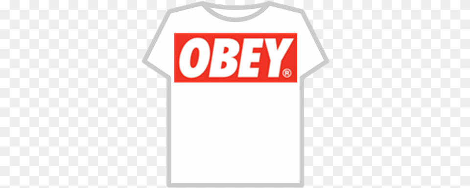 Obey Logo Roblox T Shirts For Roblox, Clothing, T-shirt, Shirt Free Png