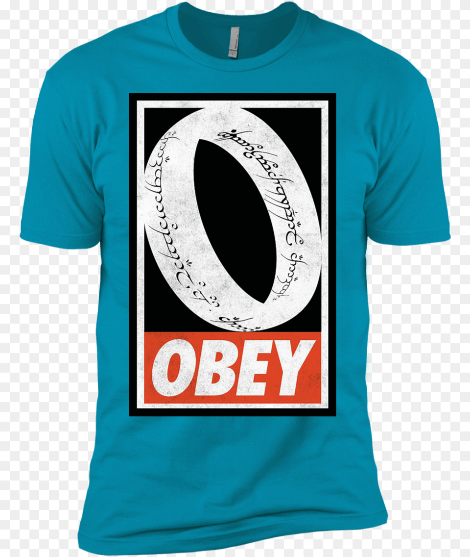Obey One Ring Boys Premium T Shirt Obey Giant, Clothing, T-shirt, Adult, Male Free Png Download