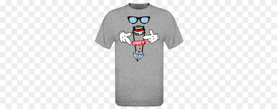 Obey Snapback T Shirt, Clothing, T-shirt Free Png