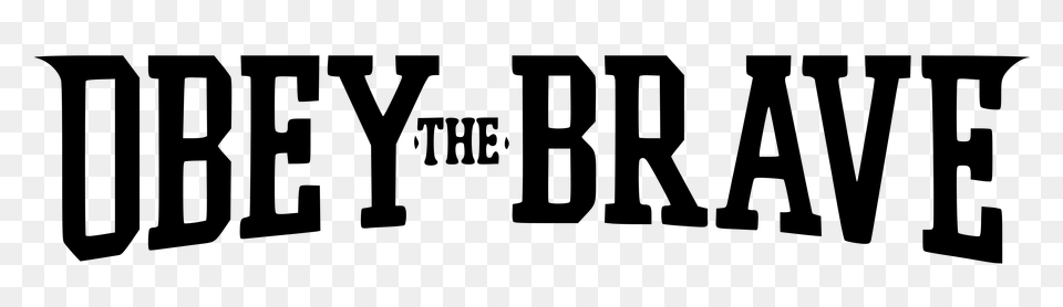 Obey The Brave Logo, Gray Png Image