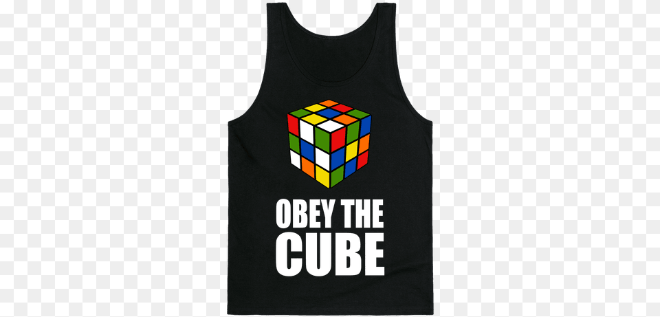 Obey The Cube Tank Top Find Your Lack Of Pride Disturbing, Clothing, Tank Top, Toy, T-shirt Free Png Download