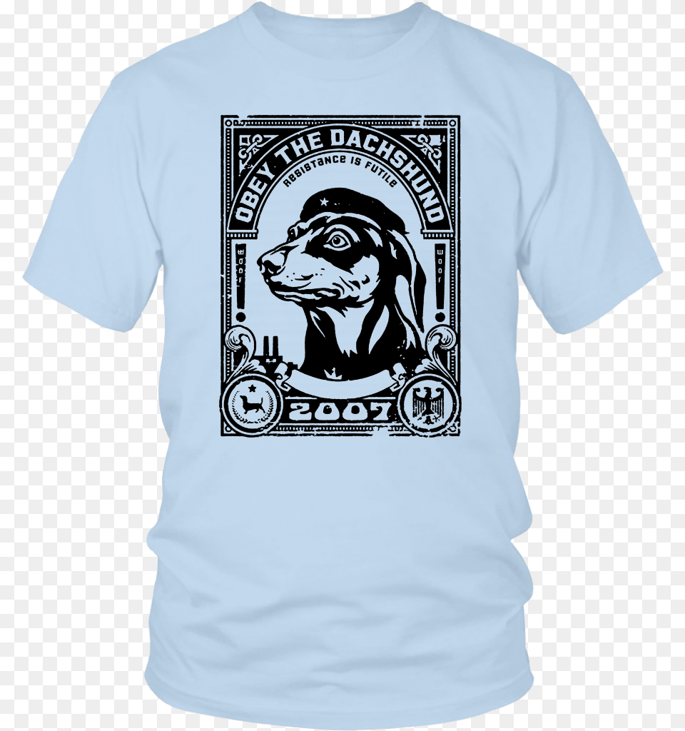 Obey The Dachshund Conservative America T Shirt, Clothing, T-shirt, Animal, Canine Free Png Download