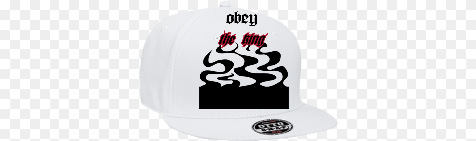 Obey The King Snapback Flat Bill Hat Ethika Hat, Baseball Cap, Cap, Clothing, Hardhat Free Png
